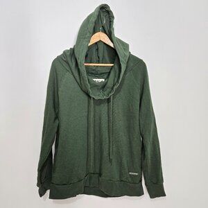 Peace Love World Alina Hoodie Sweatshirt Size S Oversized Cowl Neck French Terry
